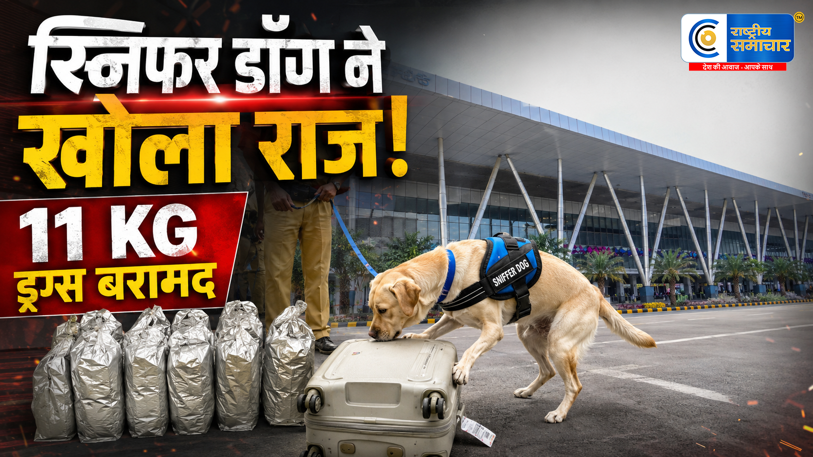 अहमदाबाद एयरपोर्ट पर 10 करोड़ की ड्रग्स बरामदबैंकॉक से आए यात्री को कस्टम्स ने दबोचा