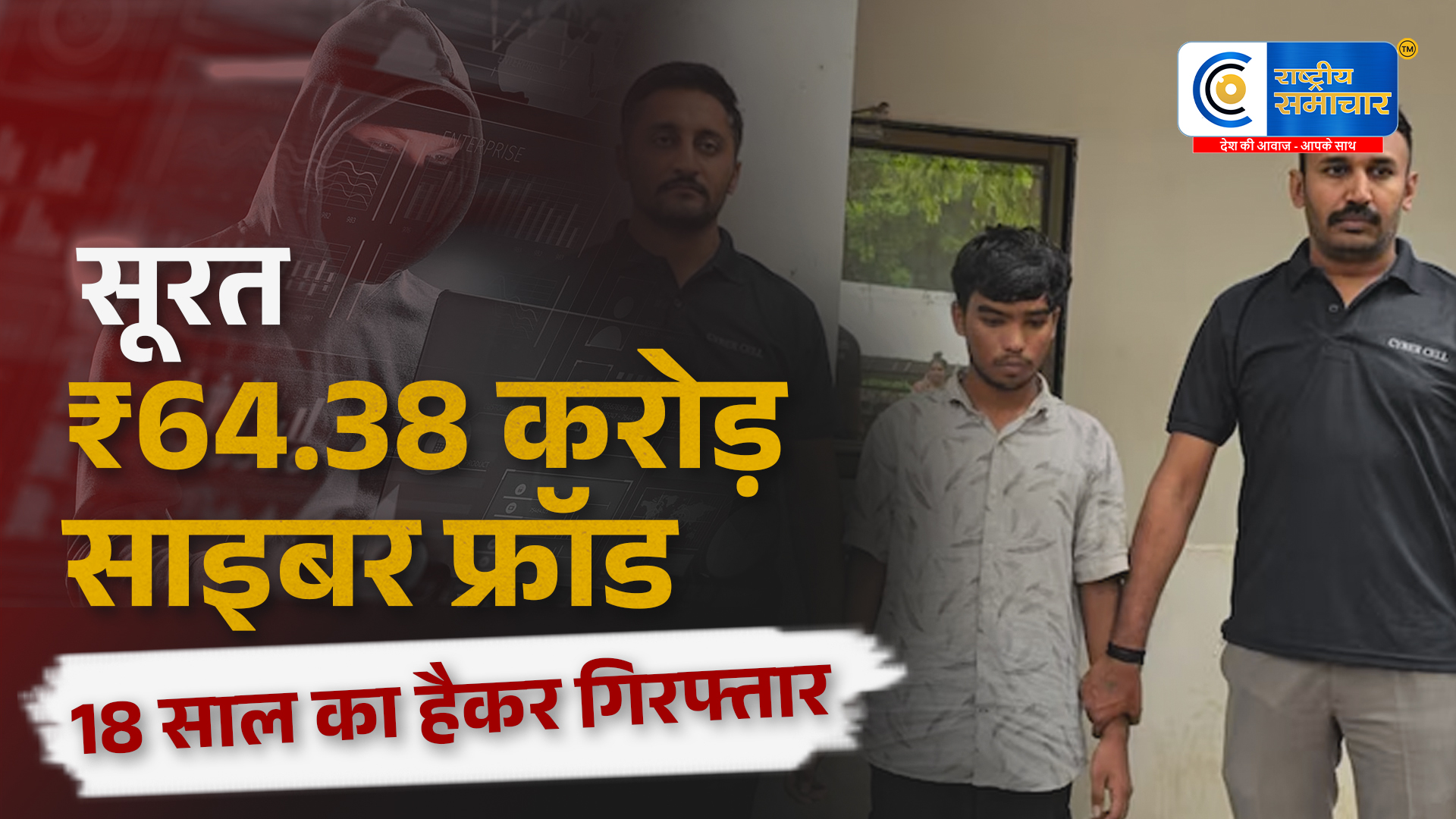 ₹64.38 करोड़ के साइबर फ्रॉड का खुलासासूरत पुलिस ने फर्जी APK गैंग के मास्टरमाइंड को किया गिरफ्तार