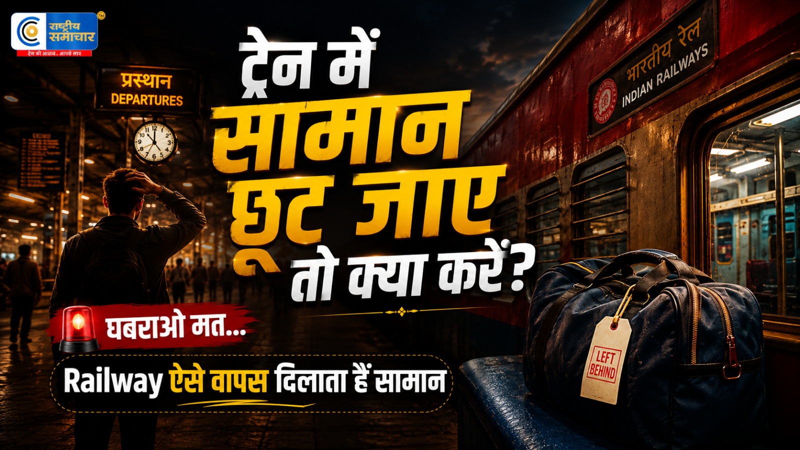 ट्रेन में छूट गया कीमती सामान ? घबराएं नहीं! भारतीय रेलवे ऐसे वापस दिलाएगा आपका बैग, नोट करें ये आसान तरीका